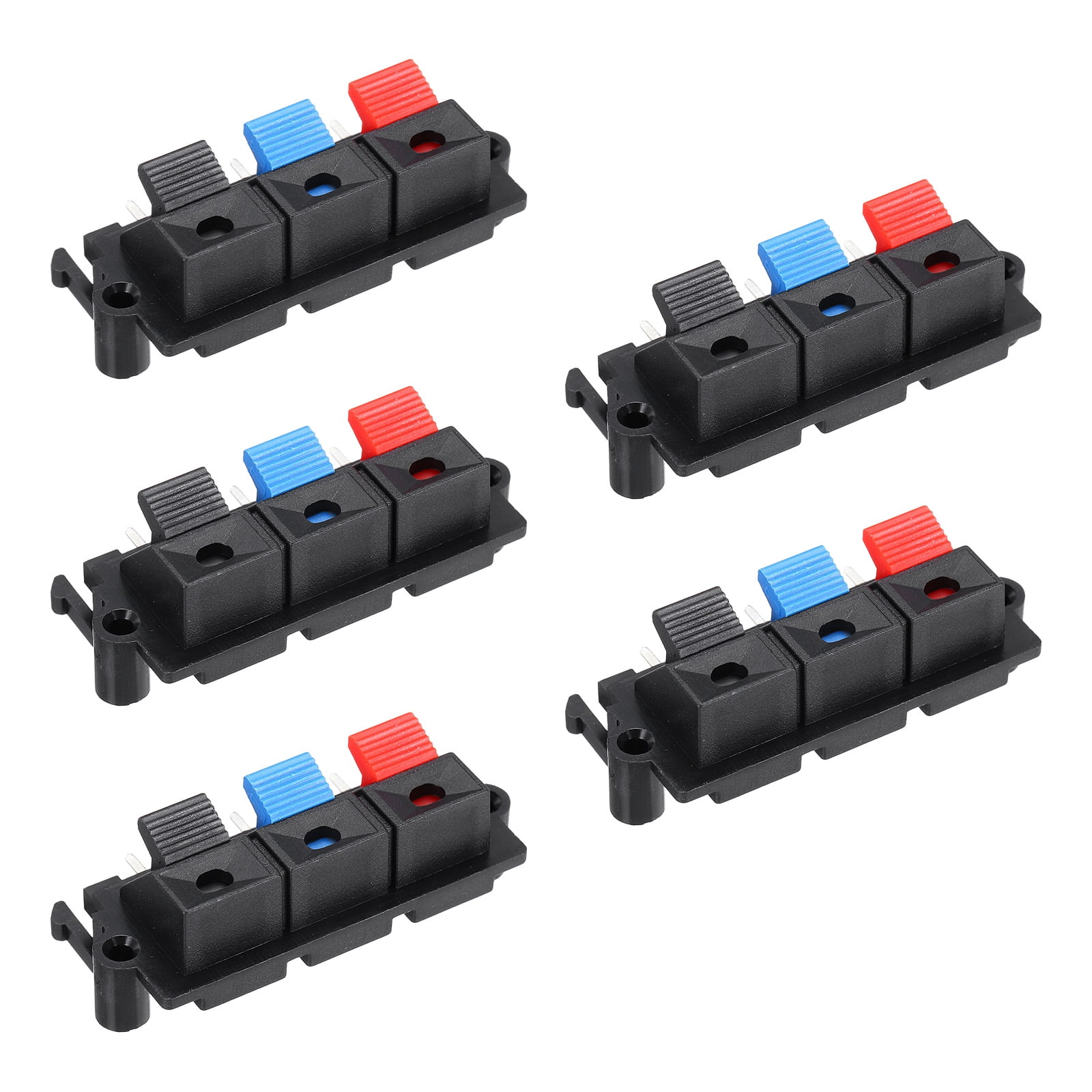 3 Way Spring Terminal Clip Push Release Connector Plate Strip Block WP3 ...