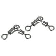 thumbnail image 1 of 3 Way Swivel 156lb Copper Fishing Cross Line T Turn Terminal Tackle, Black 20 Pack, 1 of 6
