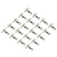 thumbnail image 1 of 3 Way Swivel Cross Line T Turn Rolling Terminal with  Beads 18mm Length, Black, 30 Pack, 1 of 6
