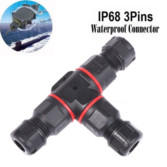 3 Way T Pole Core Joint Outdoor Ip68 Waterproof Electrical Cable Wire Connector