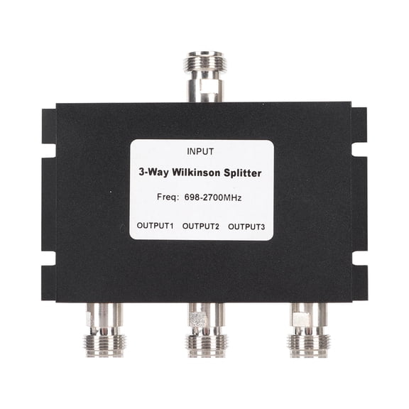 3 Way TV Signal Splitter Professional 6982700MHz 3 Way Power Divider with F Female Thread Connector for Communication 50W