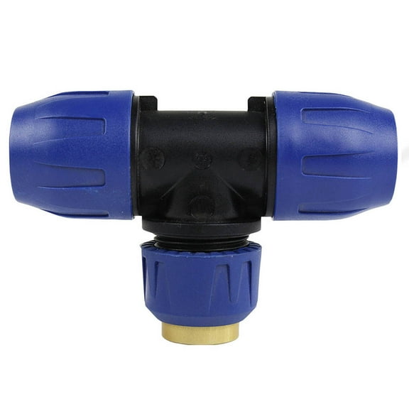 3 Way Tee Fitting Quick Line Connector Compressed Air Tubing QLTPPA020048NPT