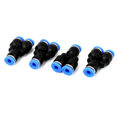 3-Way Y Shape Air Pneumatic Quick Fittings Connector 4pcs for 4mm Dia Pipe