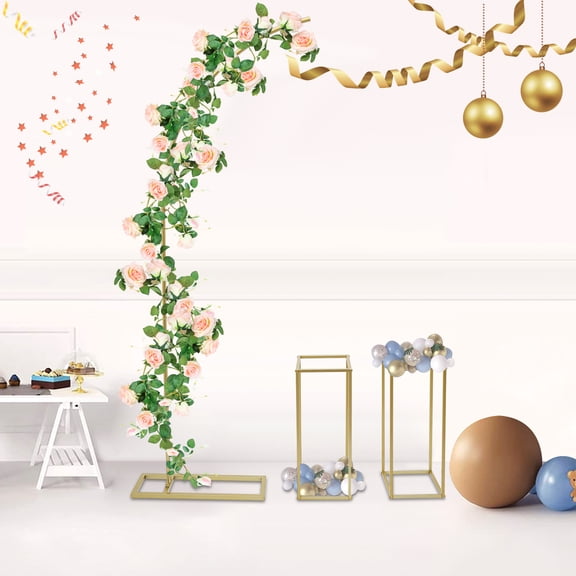3* Wedding Flower Stands Steel For Weddings,Birthday Parties, Christmas Parties,Wedding Arch, Wedding Centerpieces, Modern Gold Metal Flower Stand