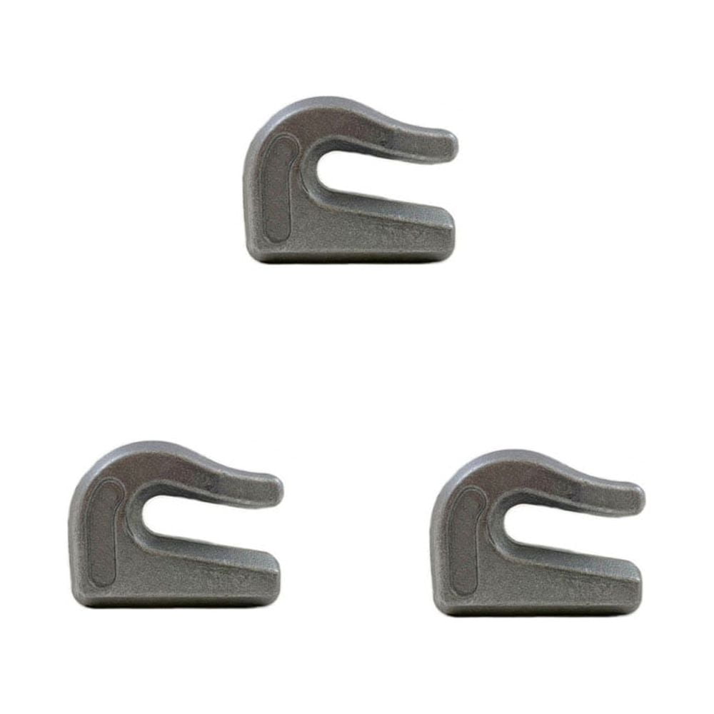 3 Weld On Grab Chain Hooks 5/16" G70 WLL 4,700 Bucket Trailer - Foto 9
