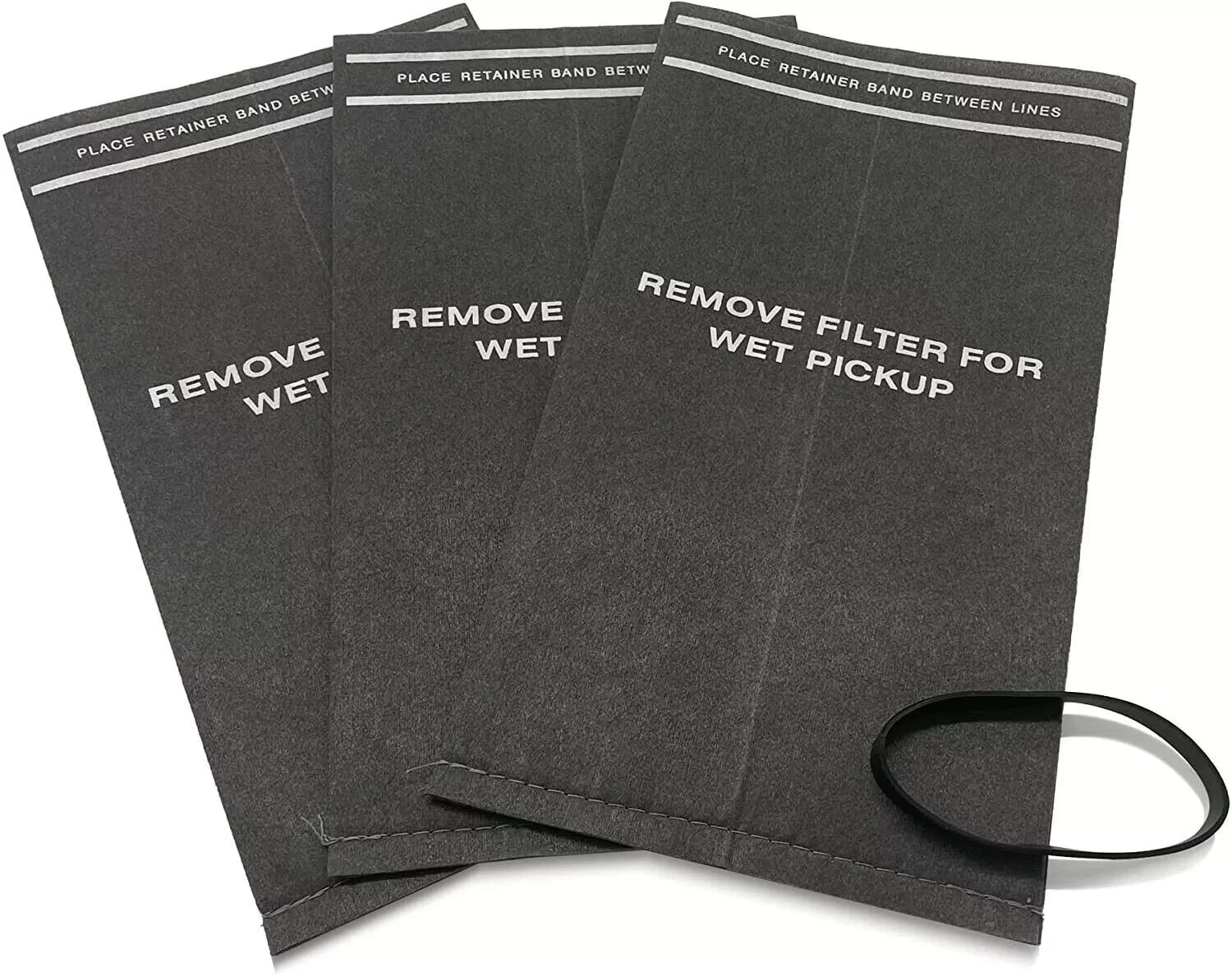 3 Wet Dry Filter Bags For 2 - 2.5 Gallon Shop Vac Vacuum Stinger Craftsman Husky