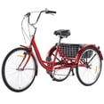 thumbnail image 1 of 3 Wheel Bikes for Adults,  Adult Tricycles for Women Men Seniors with Dual Chain, Large Rear Basket and Bag, Adult Trikes for Shopping, Beach and City, 1 of 5