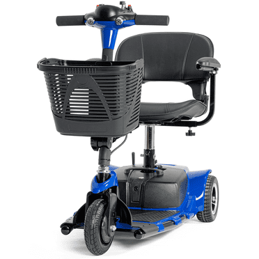 3 Wheel Mobility Scooter for Seniors, Electric Folding Powered Mobile Wheelchair Device, Blue