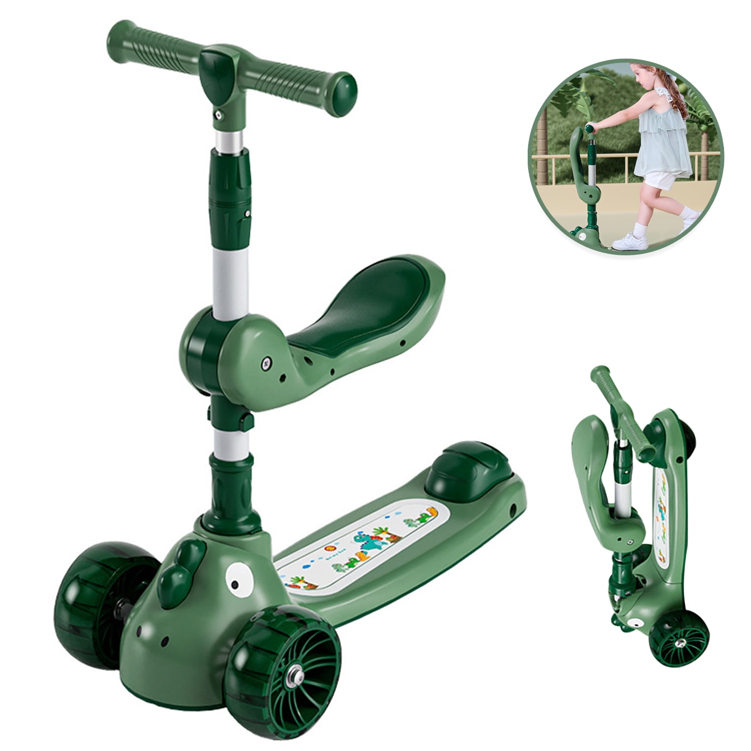 3 Wheel Scooter for Kids Ages 212 Boys Girls with Light Up Wheels