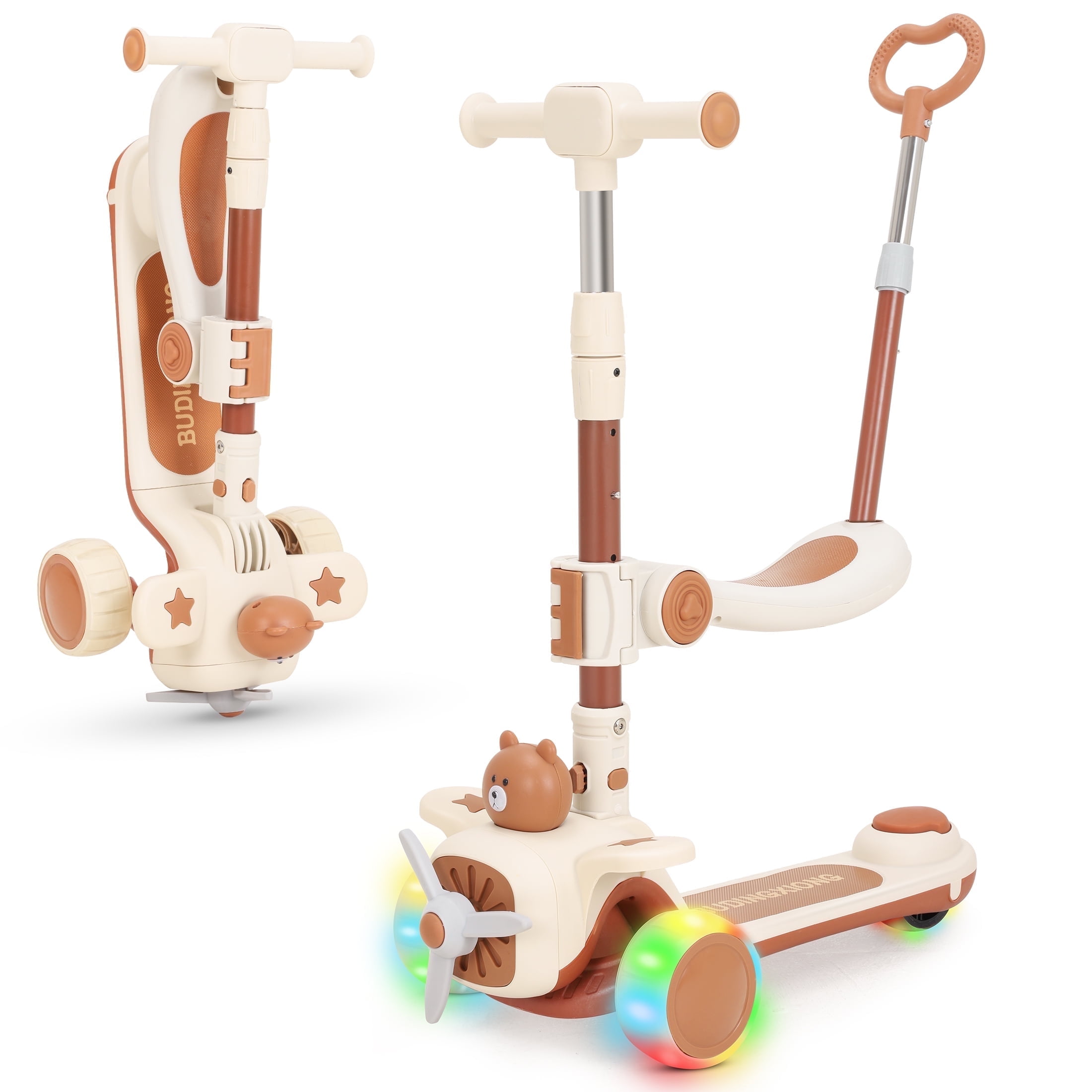 Imported Kids 3-Wheel Foldable Scooter with Seat, Lights & Music – Premium Quality