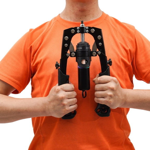 3 Wheels Hydraulic Power Twister, Twister Arm Exerciser Adjustable 22-440lbs Hydraulic Abdominal Exercise Wheel
