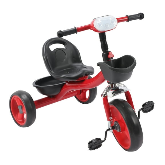 3 Wheels Toddler Bike, Tricycle for Toddlers 1-5 Year with Adjustable Seat, Storage Basket, Ideal Balance Bike Birthday Gifts and Toys for Boys and Girls