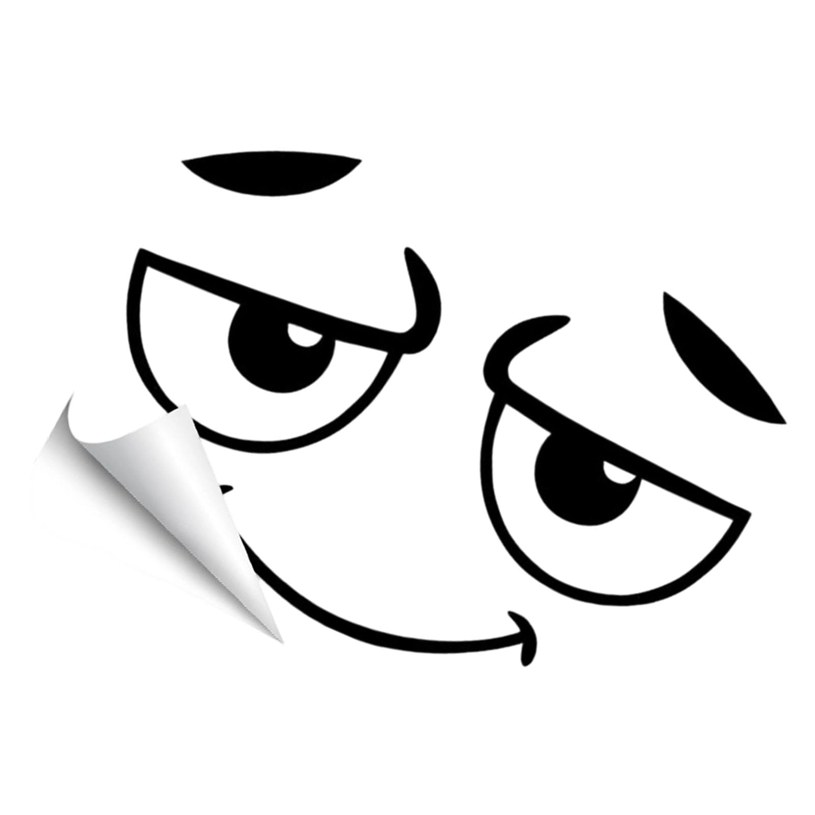 3. Whimsical Face Sticker for Toilet Tanks PVC Bathroom Decal, Funny ...