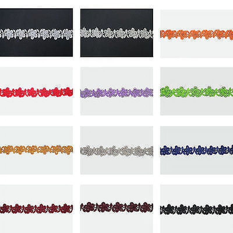 3" White Black Ivory Burgundy 12 Colors Floral Venice Lace Trim Guipure By Yard