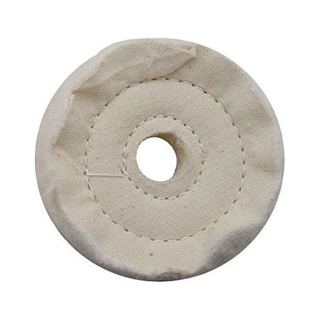 3" White Soft Muslin Buff - 5/8" Arbor