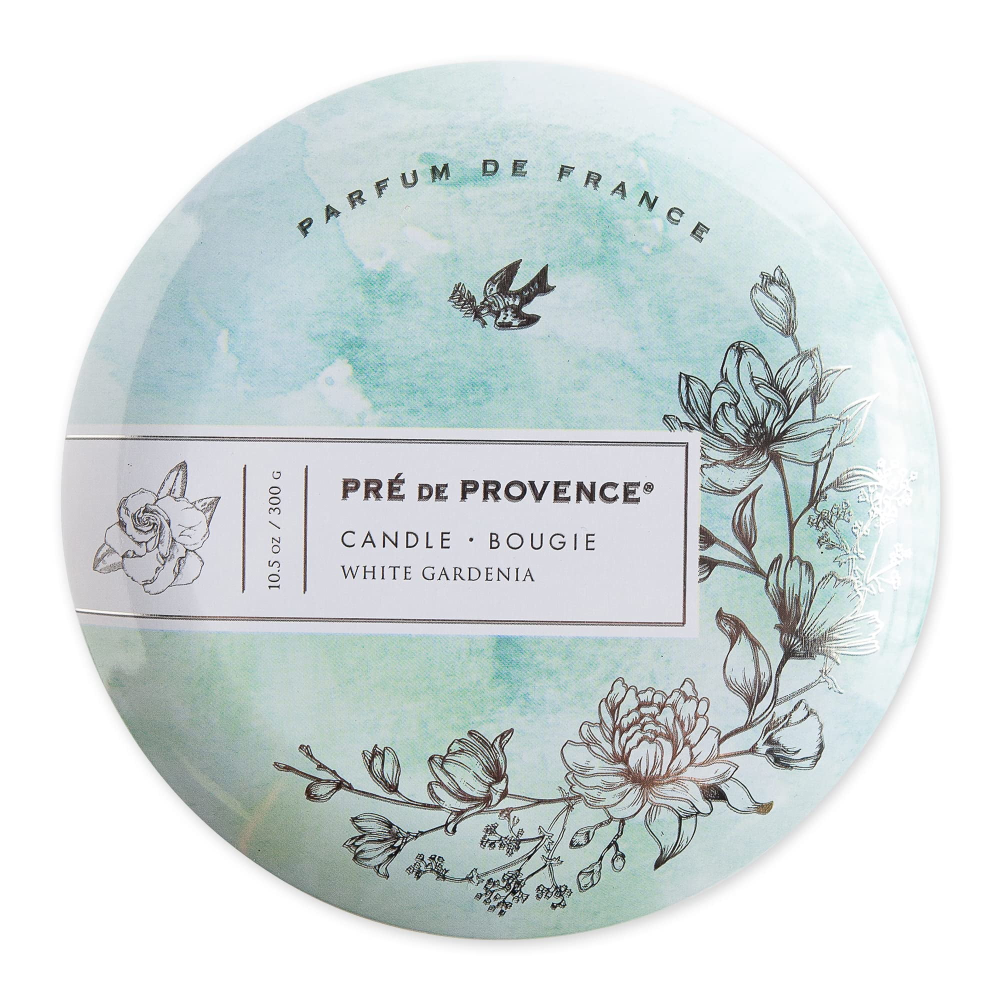 White Gardenia Scented Soy and Beeswax Candle Tin