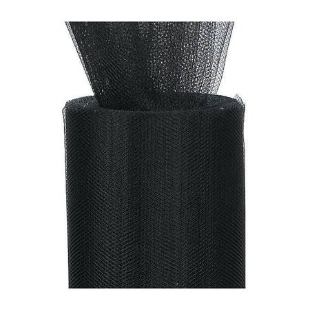 3" Wide Black Tulle Fabric - 25 Yards