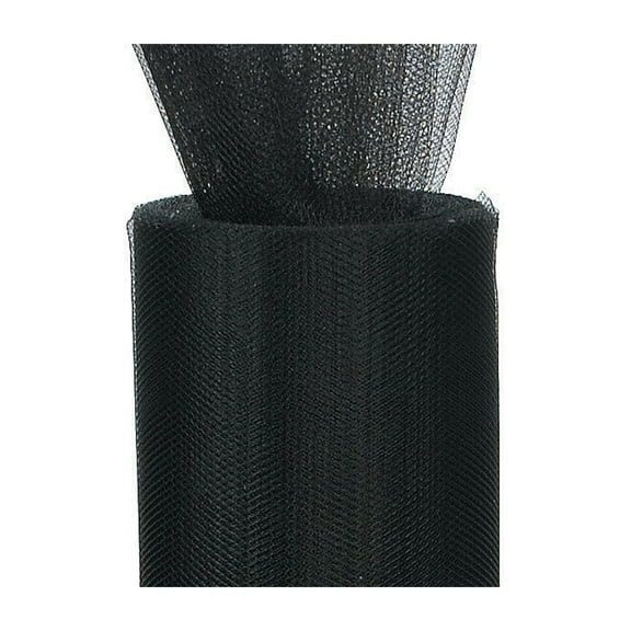 3" Wide Black Tulle Fabric - 25 Yards
