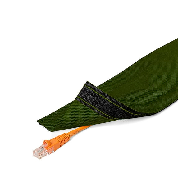 3" Wide Dura Race Carpet Cord Cover - 5FT Length - Green