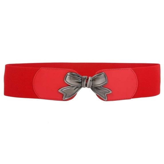 3" Wide High Waist Bow Tie Fashion Stretch Belt