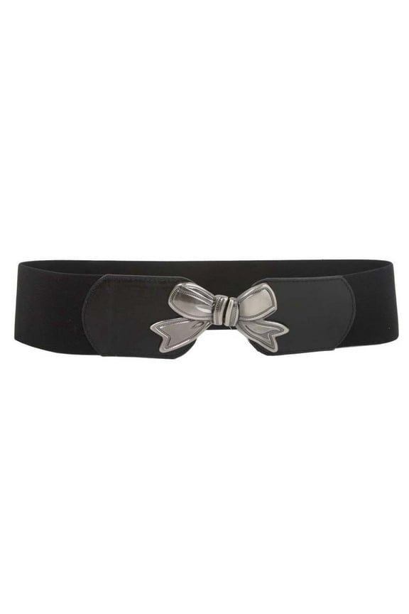 3" Wide High Waist Bow Tie Fashion Stretch Belt