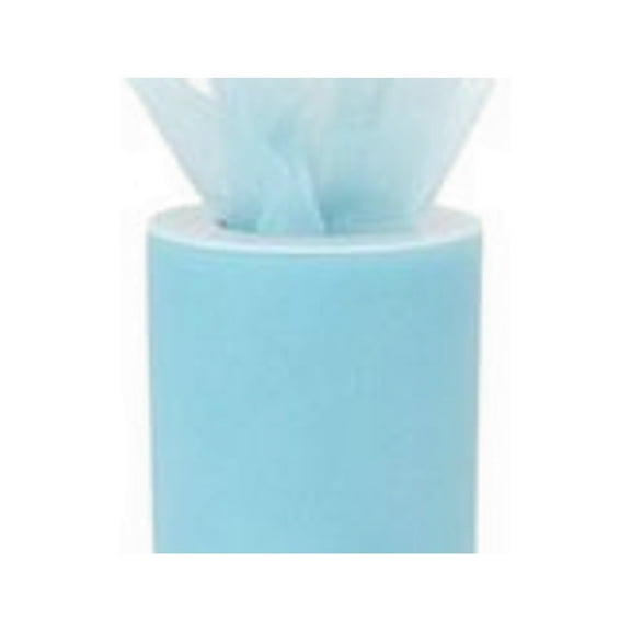 3"Wide Light Blue Tulle Fabric - 25 Yards
