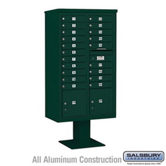3 Wide Unassembled See Through Metal Locker with Four Tier, Blue - 6 ft. x 18 in.
