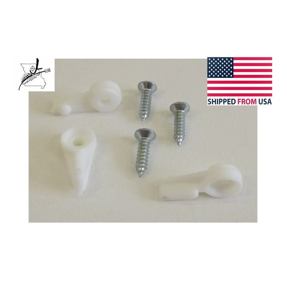 3 Window Screen Storm Clips & Screws Nylon Plastic Sash White Holder Tab Clip Mobile Home Trailer Camper By JL Missouri Parts