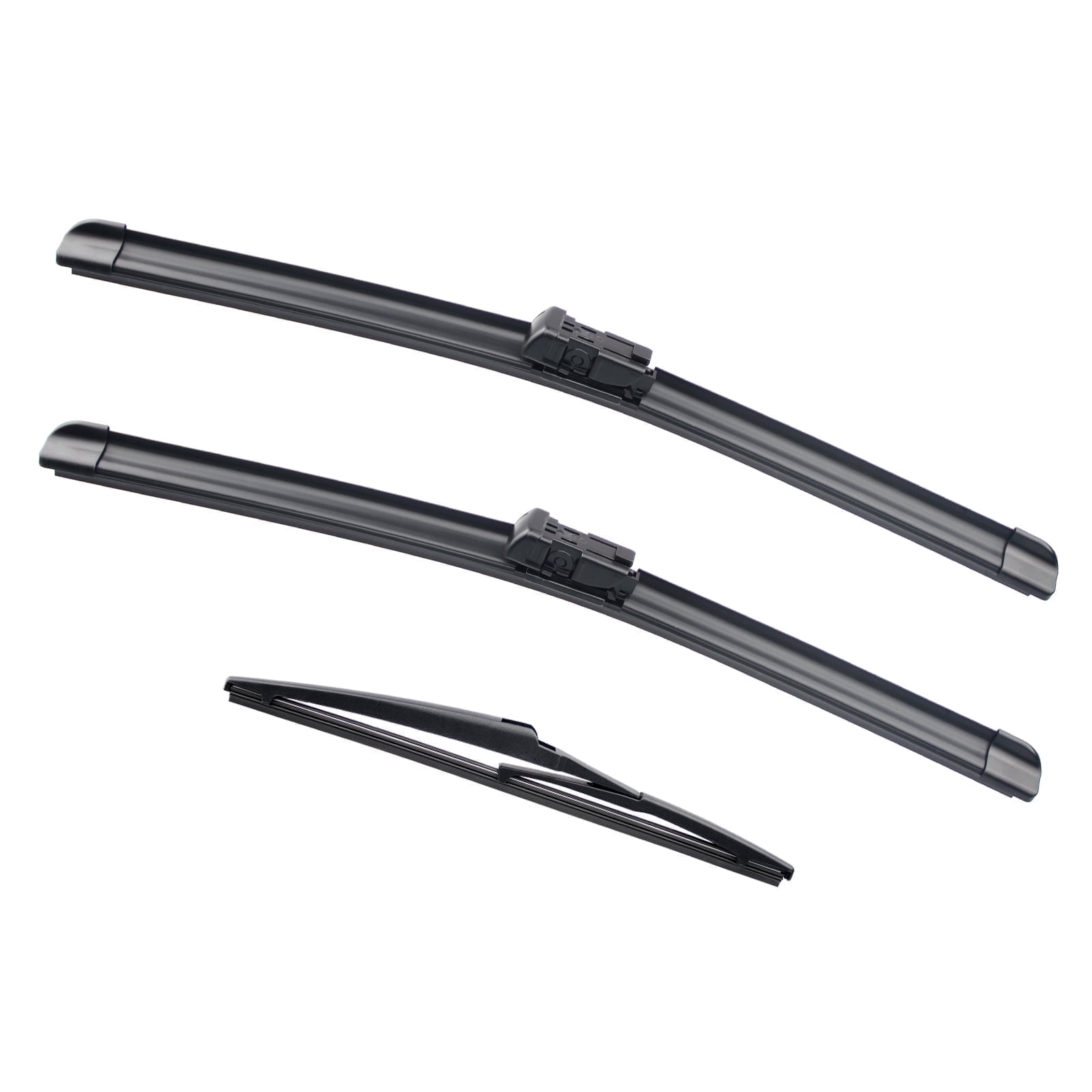 3 Wipers 24"+16"+12" for Chevrolet Spark 2013-2015 All Weather Original Equipment Replacement Front with Rear Windshield Wiper Blades Set (Pack of 3)