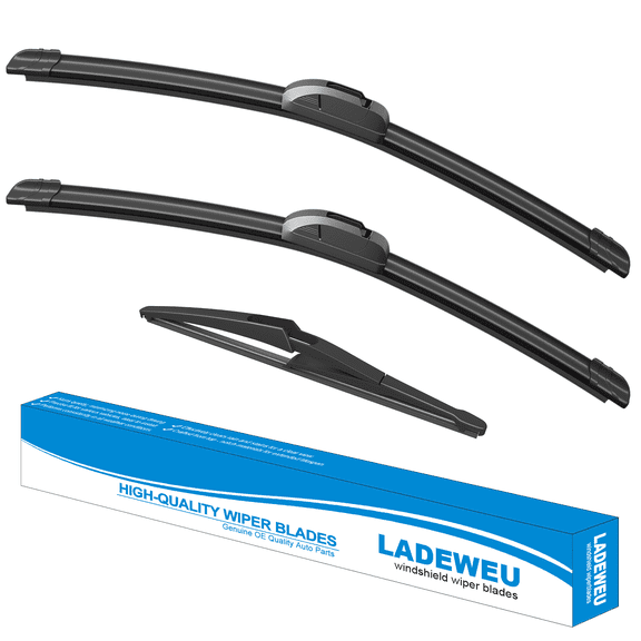 LADEWEU 3 Wipers 26"+17"+12" for Infiniti QX60 2014-2020 Nissan Pathfinder 2013-2020 Rogue 2015-2021 All Weather Original Equipment Replacement Windshield Wiper Blades