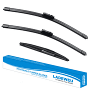 LADEWEU® 3 Wipers 26"+18"+16" for Subaru Outback 2020-2022 All Weather Original Equipment Automotive Replacement Front Rear Windshield Wiper Blade (Pack of 3)