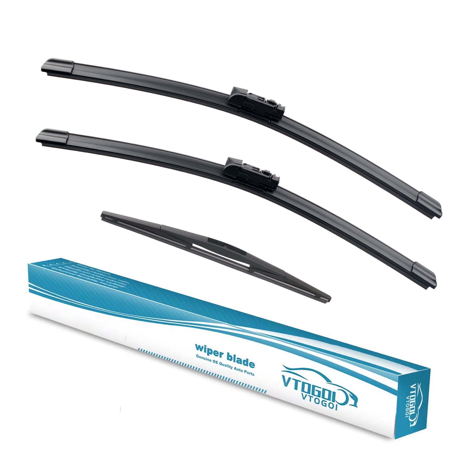 3 Wipers 26"+18"+16" for Subaru Outback 2020-2022 All Weather Original Equipment Replacement Front with Rear Windshield Wiper Blades Set (Pack of 3)