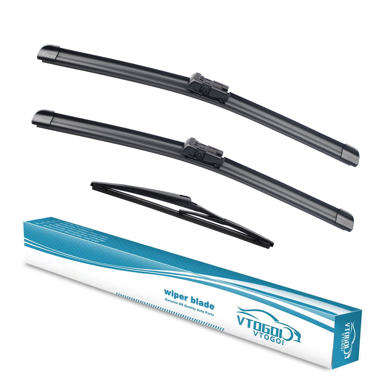 3 Wipers Factory 26"+15"+12" for Ford Fiesta 20092017 Fiat 500L 2012