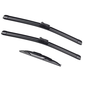 LADEWEU 3 Wipers 26"+17"+12" for Cadillac SRX 2010-2016 All Weather Original Equipment Automotive Replacement Front Rear Windshield Wiper Blade (Pack of 3)
