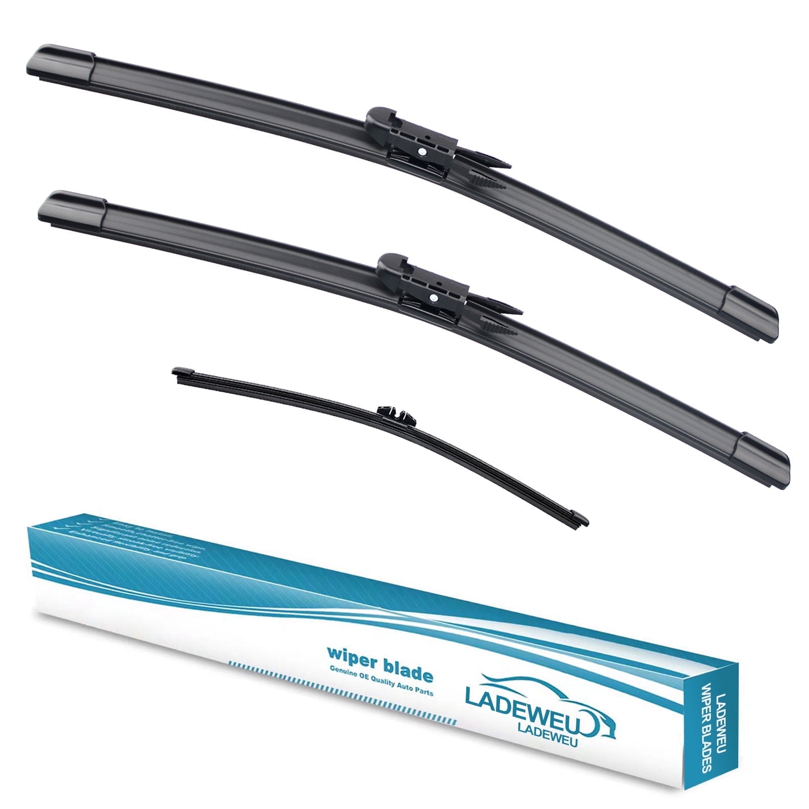 3 Wipers 28"+28"+11" for Ford Escape 2013-2019 Kuga 2012-2018 Mondeo 2015-2019 Fusion 2013-2017 All Weather Original Equipment Automotive Replacement Front Rear Windshield Wiper Blade (Pack of 3)