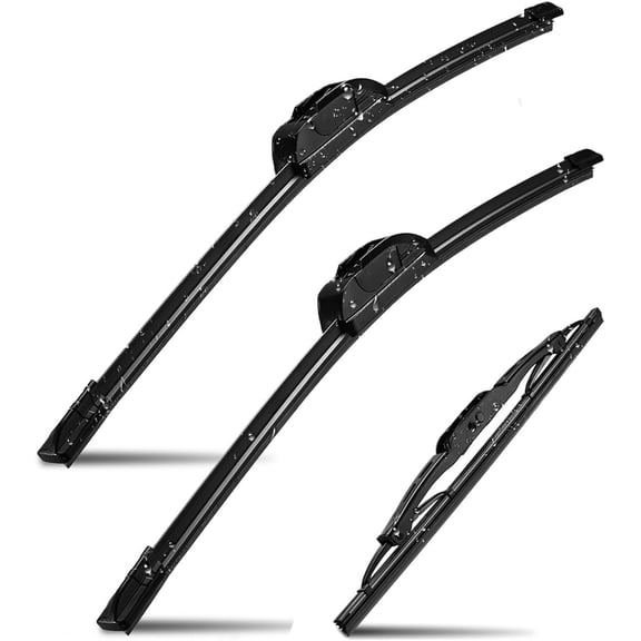 3 Wipers Factory Replacement for Dodge Caliber 2007-2012 Original Equipment Windshield Wiper Blades Set 24"+17"+11" (Set of 3) U/J HOOK