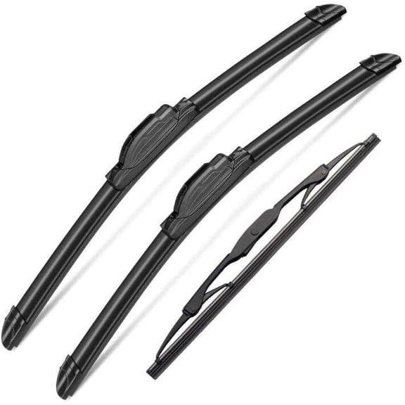 3 Wipers Set for Hyundai Santa Fe 2005-2006, Windshield Wiper Blades Original Equipment Replacement Front and Rear for My Car- 24"/20"/13" (Pack of 3) J- HOOK