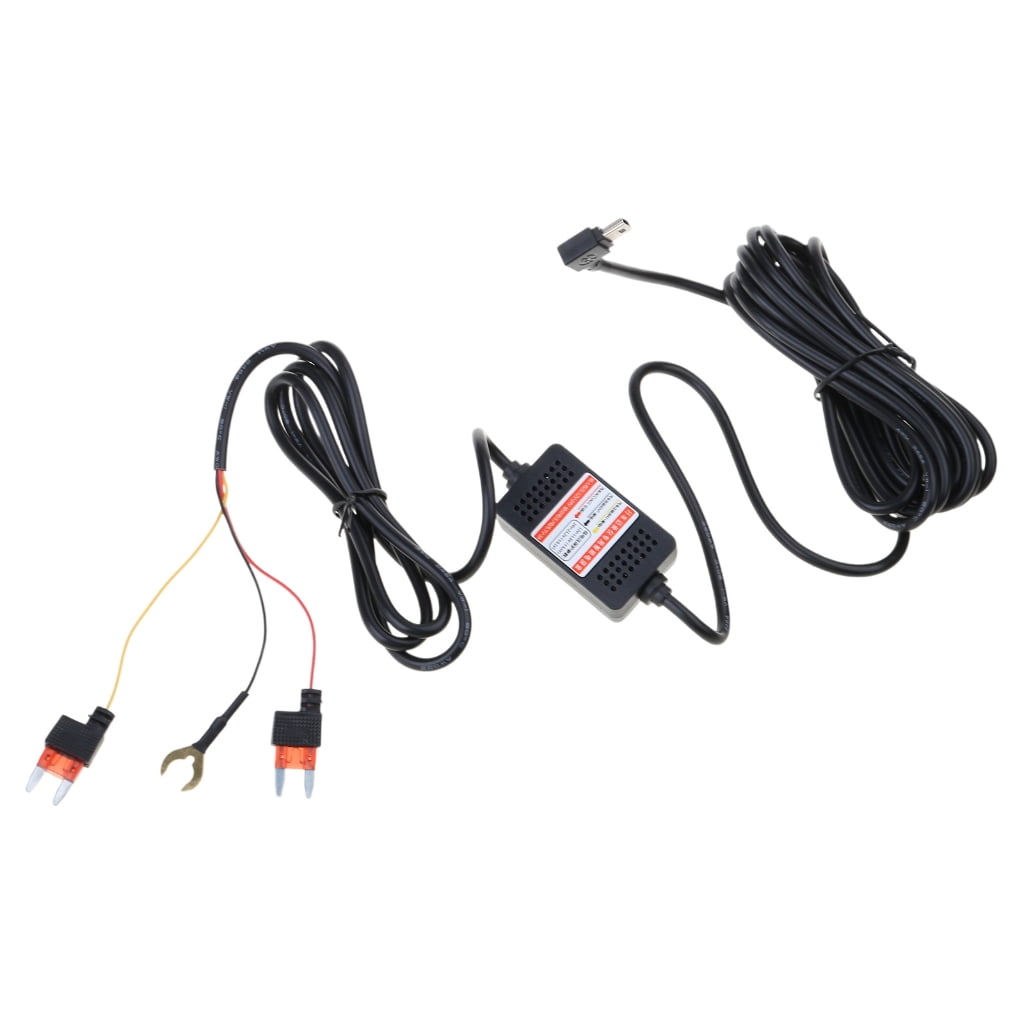 3-Wire 12V~24V to 5V 3A Mini USB Power Cord Card DVR Exclusive Power ...