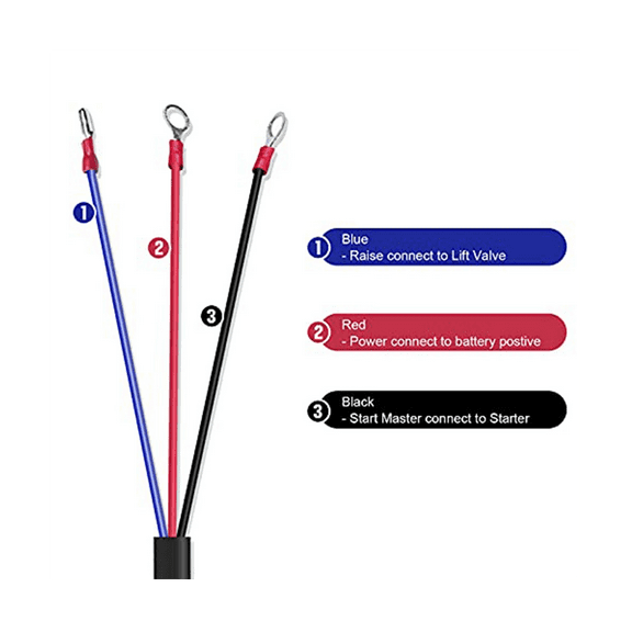 3 Wire Dump Trailer Switch for 12V DC Single Acting Hydraulic Pump Dump Trailer for Lift Unloading
