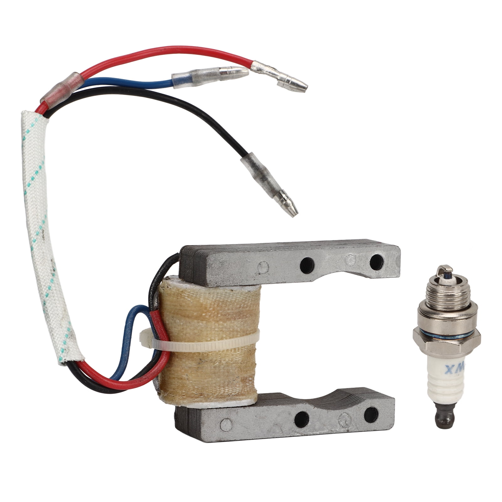 3 Wire Ignition Coil with Spark Plug 12V Replacement for 49cc 50cc 60cc