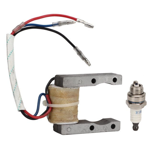 3 Wire Ignition Coil with Spark Plug 12V Replacement for 49cc 50cc 60cc