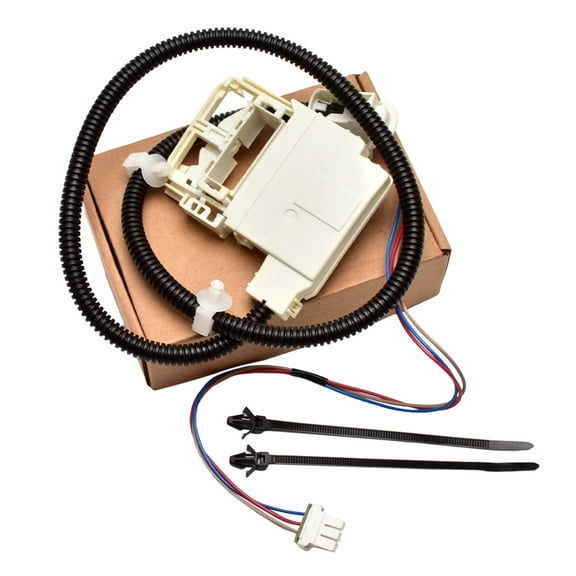 3-Wire Washer Lid Lock Assembly For GE WH08X32657 290D3070P002 With Wire Harness, Lock Strike, Lock Bezel