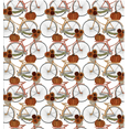 thumbnail image 1 of 3 Wishes 16634 Harvest Campers Bicycles White Cotton Fabric By The Yard, 1 of 1