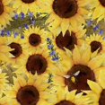 thumbnail image 1 of 3 Wishes Fabric Locally Grown by Beth Albert 20195 Yellow Sunflower Field 100% Cotton Fabric sold by the yard, 1 of 1