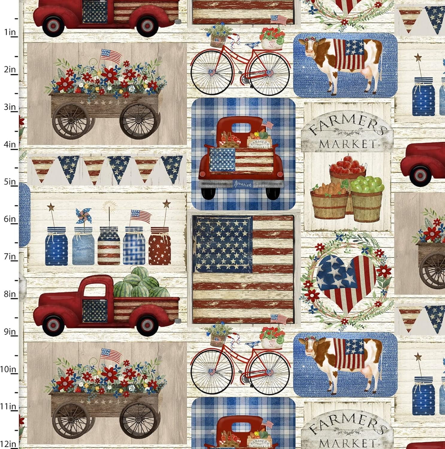 3 Wishes Patch Multi Fabric by The Yard