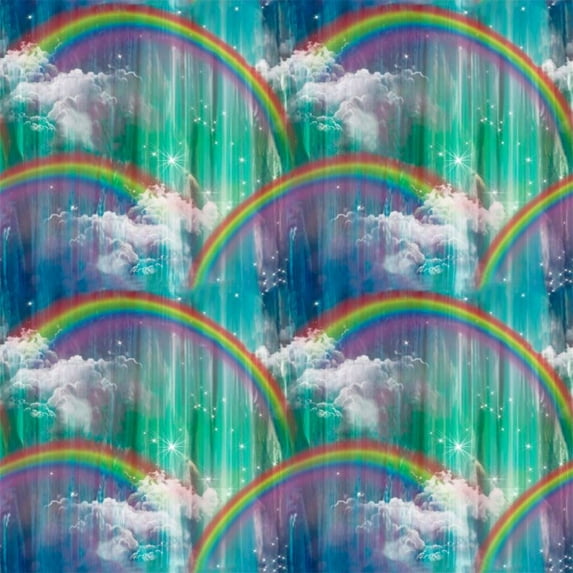 3 Wishes Princess Dreams Rainbow Waterfall 100% Cotton By the Yard Baby