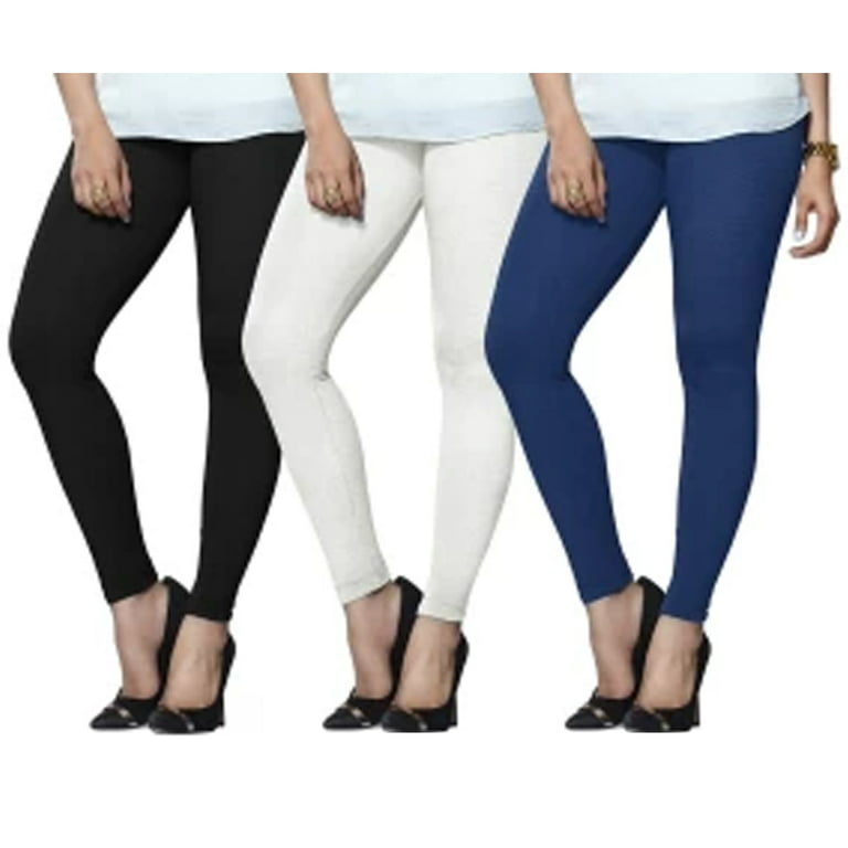 Full Length Solid Leggings Footless Long Color Tight Fitted Stretch Seamless