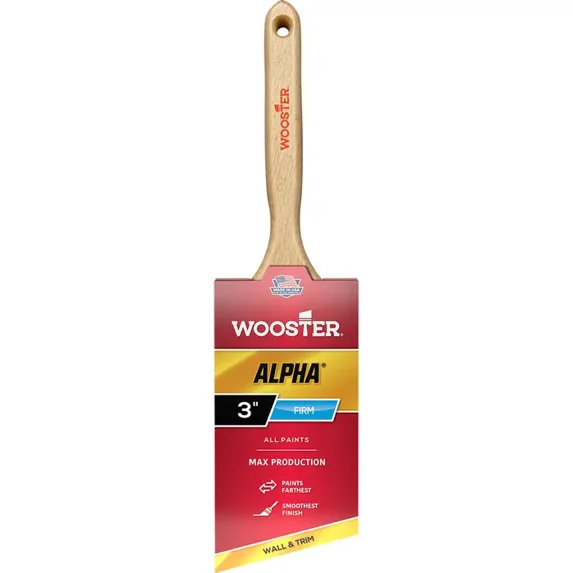 3" Wooster Brush Company 4231 Alpha Micro Tip Angle Sash Paint Brush