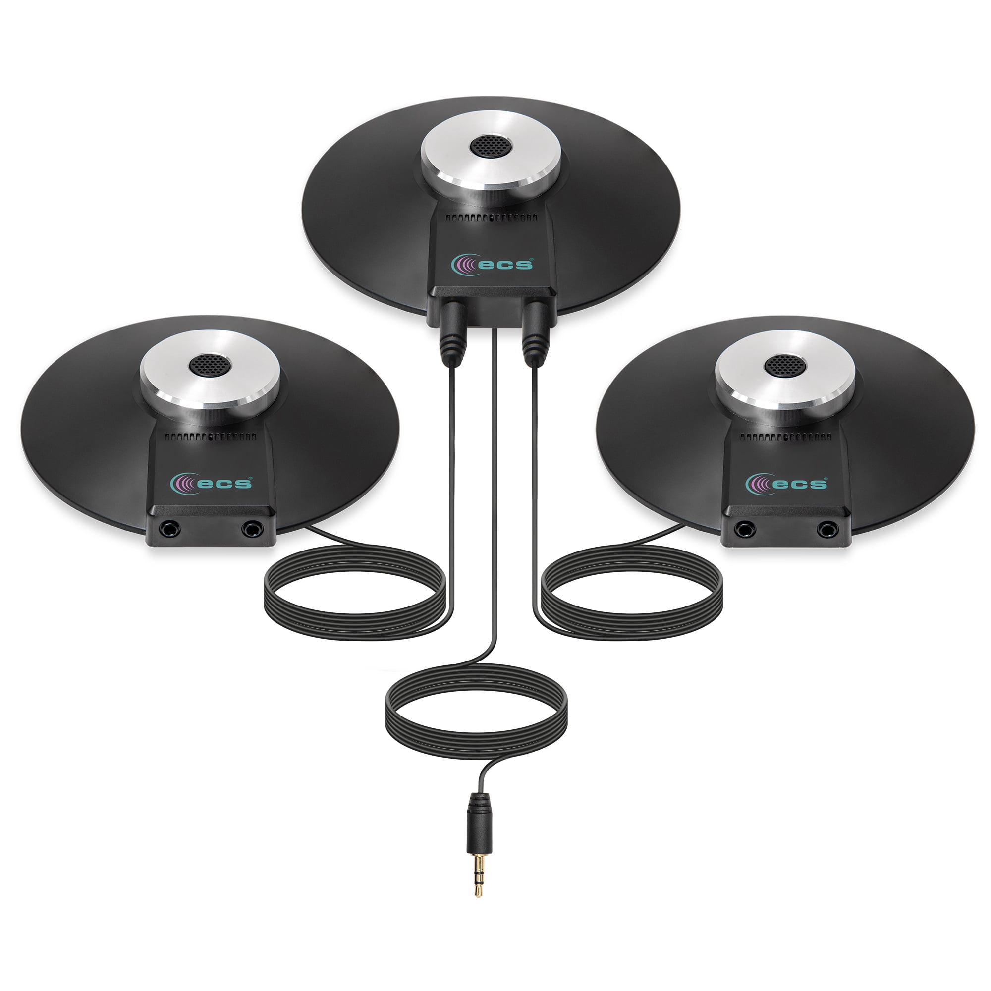 (3) WordForum 3.5mm Conference Microphone, Omnidirectional Condenser Mic for Video Conference, Zoom, Skype, Online Class, Court Reporting