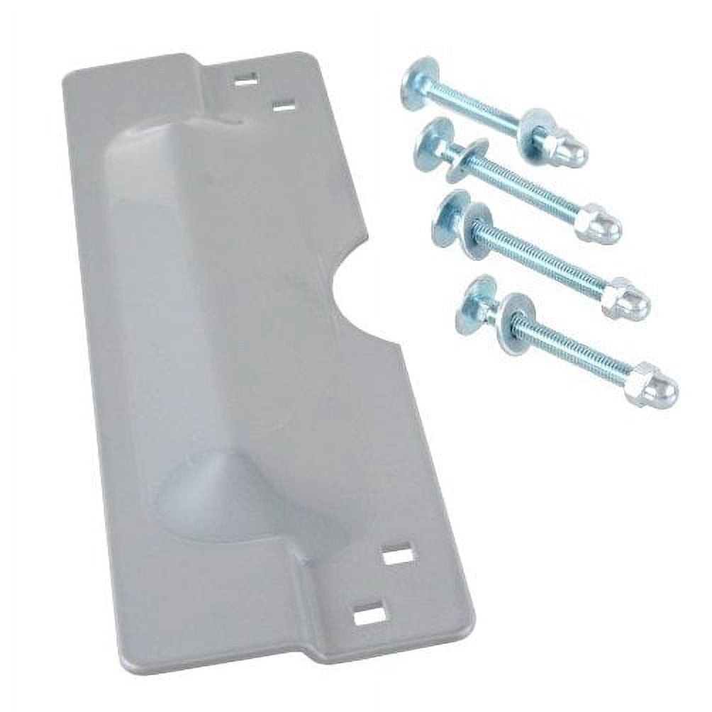 3 X 11 Latch Protector - Silver Enamel Finish - Walmart.com